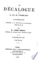 Le décalogue ou La loi de l'Homme-Dieu
