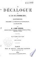 Le Décalogue, ou la loi de l'Homme-Dieu