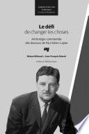 Le défi de changer les choses