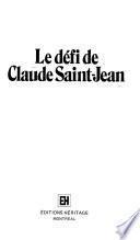 Le défi de Claude Saint-Jean