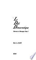 Le défi démocratique