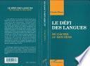 Le défi des langues
