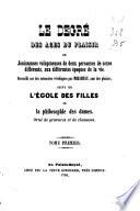 Le Degré des âges du plaisir ou jouissances voluptueuses de deux personnes de sexes différents, aux différentes époques de la vie