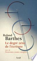 Le Degré zéro de l'écriture