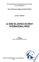 Le déni de justice en droit international privé