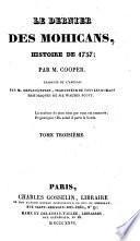 Le dernier des Mohicans, histoire de 1757