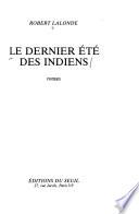 Le dernier été des Indiens
