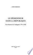 Le déshonneur dans la République