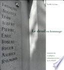 Le deuil en hommage