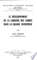 Le développement de la carrière des cadres dans la grande entreprise