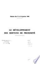 Le développement des services de proximité