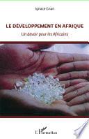 Le développement en Afrique