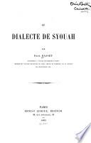 Le dialecte de Syouah