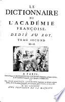 Le dictionnaire de l'Académie françoise