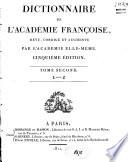 Le dictionnaire de l'Académie Franc̜oise