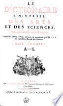 Le dictionnaire Des arts et des sciences