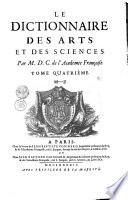 LE DICTIONNAIRE DES ARTS ET DES SCIENCES