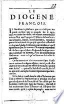 Le Diogène françois. [A political tract lamenting the decline of the national spirit.]