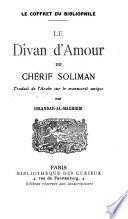 Le divan d'amour du chérif Soliman