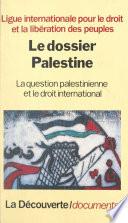 Le dossier Palestine