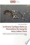 Le Drame Cyclique Dans La Parenthèse De Sang De Sony Labou Tansi