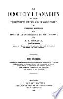 Le droit civil canadien