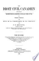 Le droit civil canadien