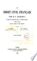 Le droit civil français par K.-S. Zachariae