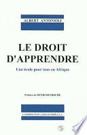 Le droit d'apprendre