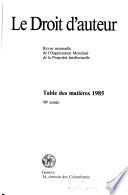 Le Droit d'auteur