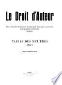 Le Droit d'auteur
