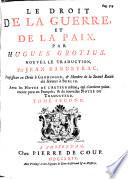 Le Droit De La Guerre Et De La Paix