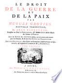 Le Droit de la Guerre et de la Paix