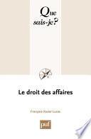 Le droit des affaires