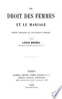 Le droit des femmes et le mariage