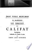 Le droit du califat
