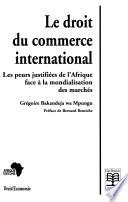 Le droit du commerce international