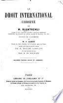 Le droit international codifié