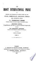 Le droit international privé