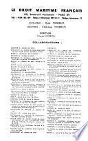 Le Droit maritime français