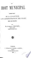 Le droit municipal