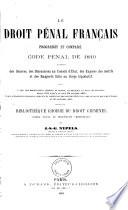 Le droit pénal français progressif et comparé