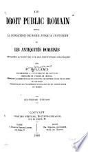 Le droit public romain depuis la fondation de Rome jusqu'a Justinien