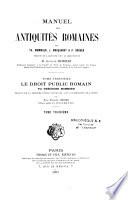Le droit public romain