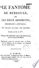 Le fantôme de Bérezule, ou les deux hermites