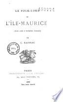 Le folklore de l'Ile-Maurice