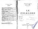 Le folklore