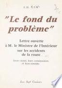Le fond du problème