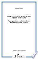 Le français des romanciers négro-africains