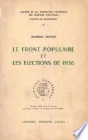 Le Front populaire et les élections de 1936